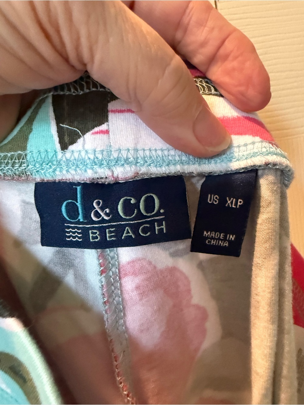 # D&Co BEACH XLP Floral Knit Beach Pants - Picture 2 of 5